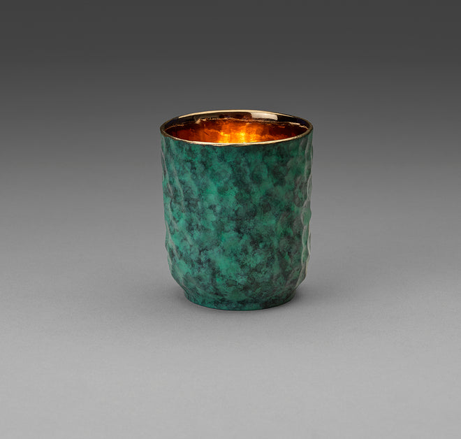 Bronze candle votive -front