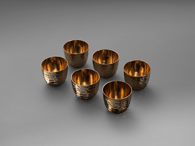 Eaglador bronze cups, set of six [150ml]